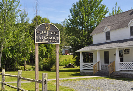 Olive Oil Tasting Room Banner Elk NC