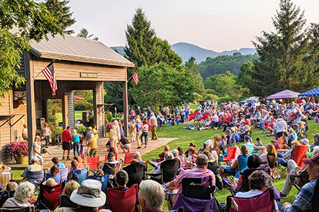Banner Elk summer concerts in the park, North Carolina