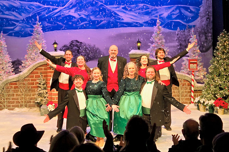 A standing ovation for the cast of A Banner Elk Christmas, a holiday song and dance revue