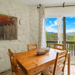 Dining area with views of Blue Ridge Mountains