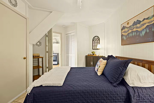 Comfortable bedroom at Cozy Chalet in Banner Elk
