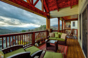 Guests enjoy sweeping views from the NC mountains vacation rental