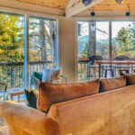 View from the open living space of this vacation getaway