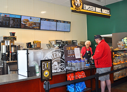 Bagels and coffee in Banner Elk North Carolina