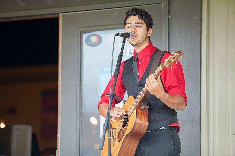 Dillon Cable plays guitar and sings in Banner Elk