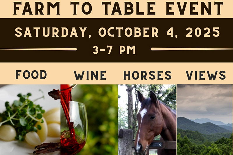 Info for Farm to Table Roundup at Elk Mountain Riding Co.