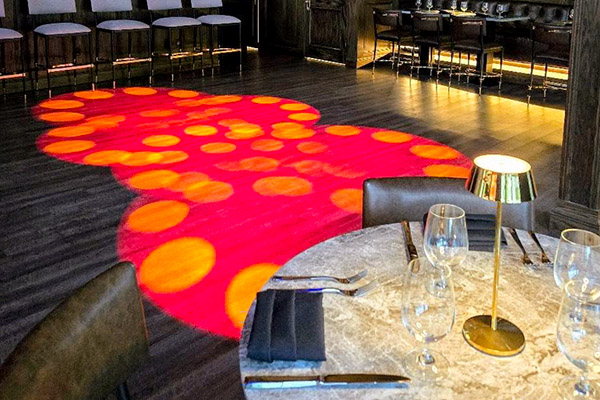 The upscale interior overlooking the dance floor of French Quarter in Banner Elk, NC