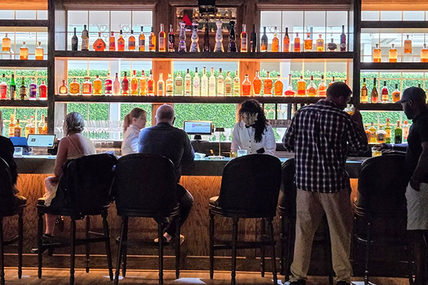 Swanky interior of the French Quarter tapas and nightlife in Banner Elk