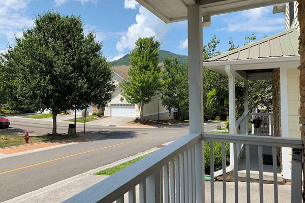 View from porch of vacation townhome in Banner Elk, NC