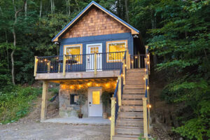 Warm and cozy is this getaway cabin cottage in Banner Elk, NC