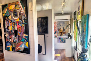 Beautiful artwork displayed in downtown Banner Elk art gallery