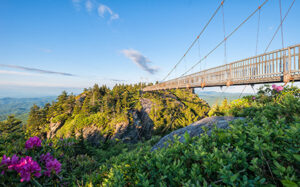 Grandfather Mountain Mile High Swinging Bridge near Banner Elk