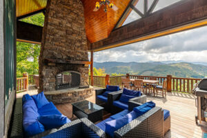 This Banner Elk vacation rental provides sweeping views of the Blue Ridge Mountains