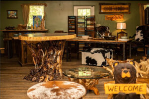 Rustik in Banner Elk makes handcrafted custom wood furniture and sculptures