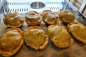 Fresh baked savory pies await customers at High Country Pie Co. in North Carolina