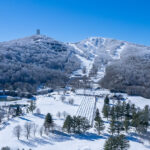 Snow day at Sugar Ski Mountain Resort near Banner Elk, NC