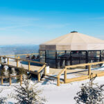 Skybar atop the slopes at Beech Mountain Ski Resort beside Banner Elk NC