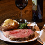 Prime rib is the specialty of the house at Stonewalls, Banner Elk, North Carolina