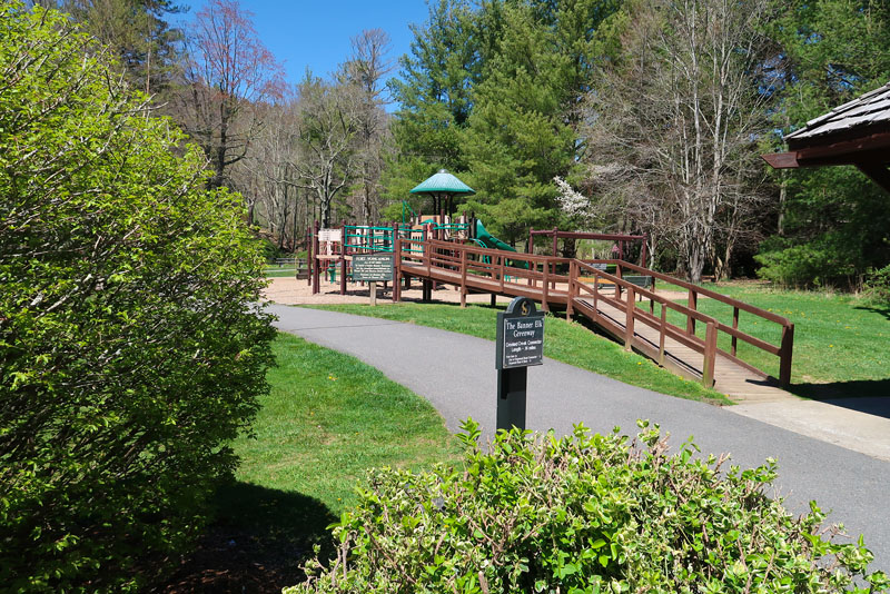 Fort VonCanon at Tate-Evans Park in Banner Elk is a great playground for active children.