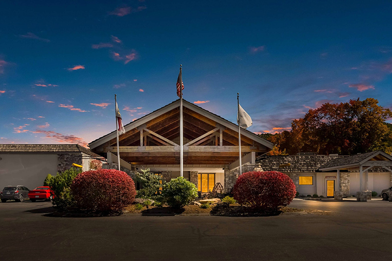 Front exterior of The Lodge at Banner Elk, formerly the Best Western hotel