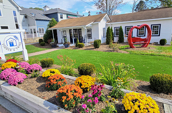 Attractive exterior view of Timber & Twine boutique in Banner Elk