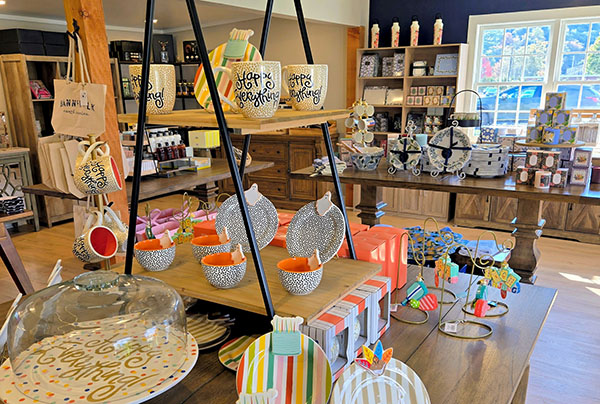 Beautiful display of home decor items at Timber & Twine