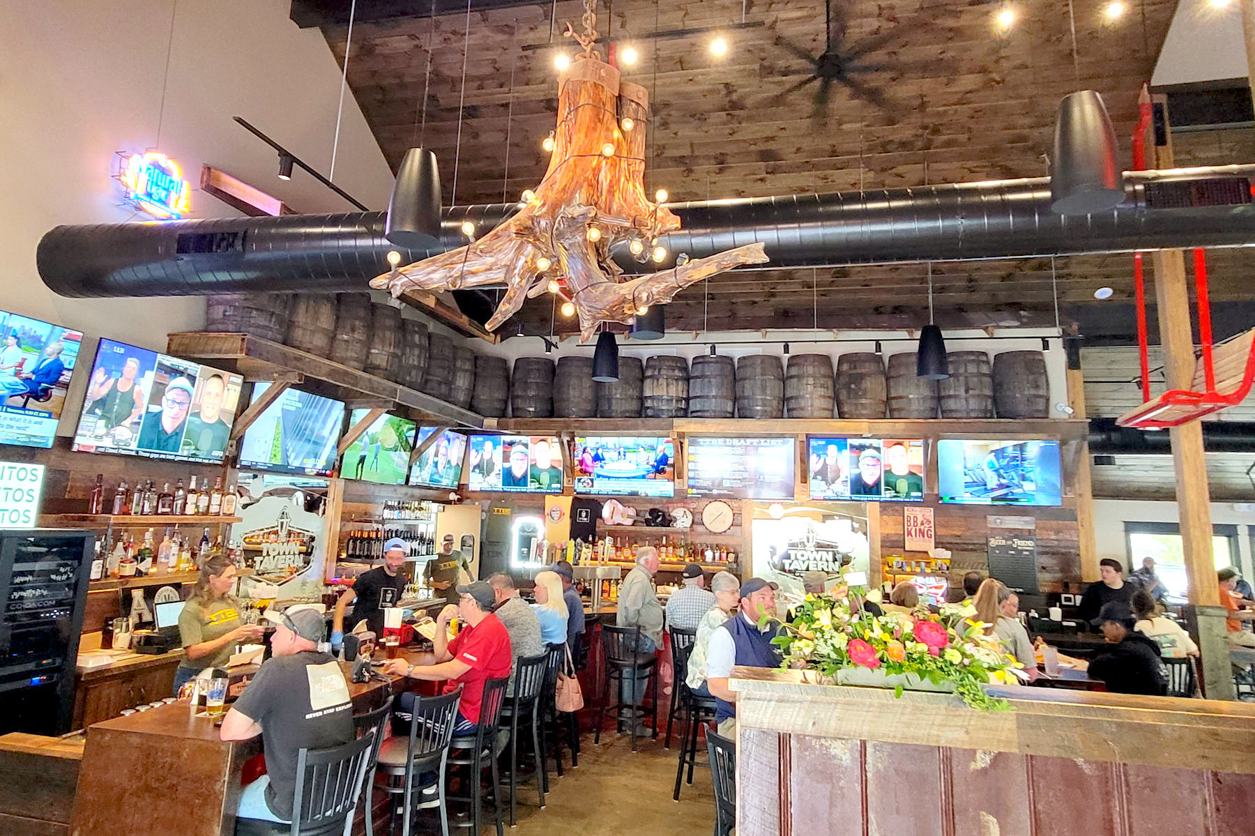 Town Tavern is a sports bar with casual dining and plenty of TVs in Banner Elk, NC