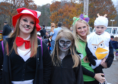 Trunk or treaters in costume in Banner Elk, North Carolina