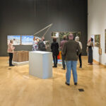 Patrons enjoy a gallery tour of the Turchin Center for Visual Arts in Boone, NC