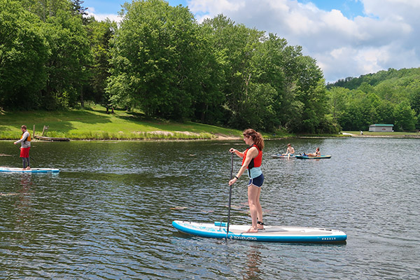 Rent paddle boards, kayaks and canoes at Wildcat Lake in Banner Elk