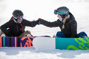 Beyond The Boundaries Women S Snowboard Camp Banner Elk Nc