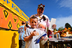 A winning worm at the famous Woolly Worm Festival in the NC Mountains