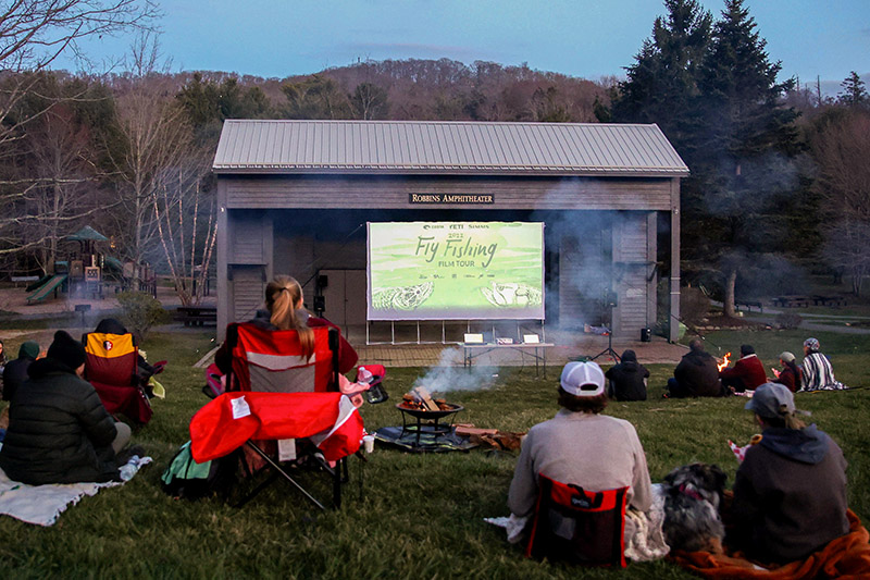 Outdoor screening of the High Country Adventure Film Series, Banner Elk